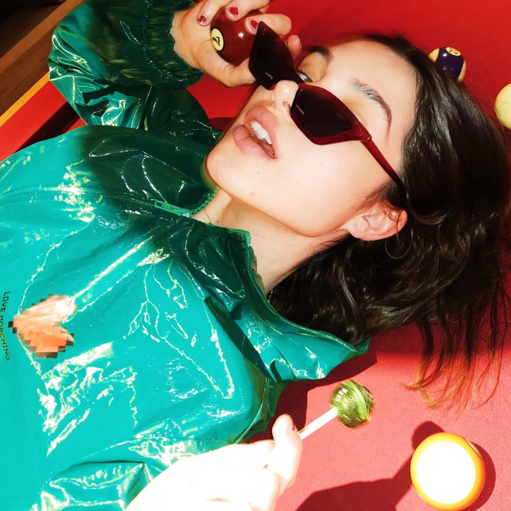 Moschino Green Raincoat